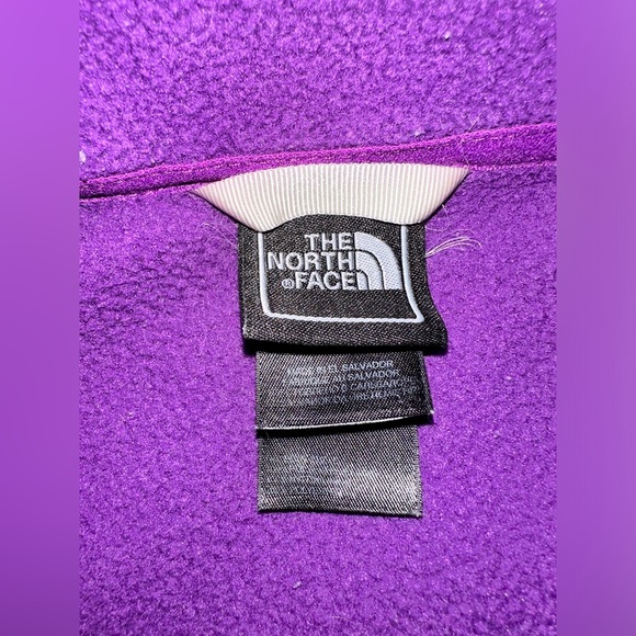 North Face purple full zip fleece jacket size L - Picture 6 of 10